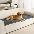 Couch Covers for Dogs, Non Slip Washable Pet Couch Covers for Sofa | 27.6”x94.5” Dark Grey Soft Velvet Sofa Covers for 4 Cushion Couch, Couch Protect Against Pet Hair, Scratches & Stains by PJLZJFBY