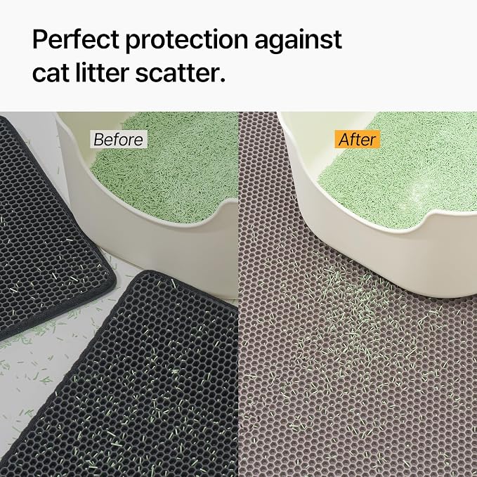 Mewtopia No-Gap Puzzle Cat Litter Box Mat – Seamless, Limitless Expandable, Extra Large(41.3"x21.6") Litter Trapping mat, Urine & Waterproof, Detachable, Easy to Rinse, Vacuum. - Image 3