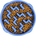 Outward Hound Fun Feeder Slo Bowl – Large 4‑Cup Capacity, Slow Feeding, Medium to Large Dogs, Non‑Slip, Blue, Notch Pattern | Slows Fast Eaters, Can Aid Digestion, Holds 4 Cups Dry or Wet Food, Non-Slip Base, Easy Clean, No BPA, Medium to Large Dogs by OutwardHound