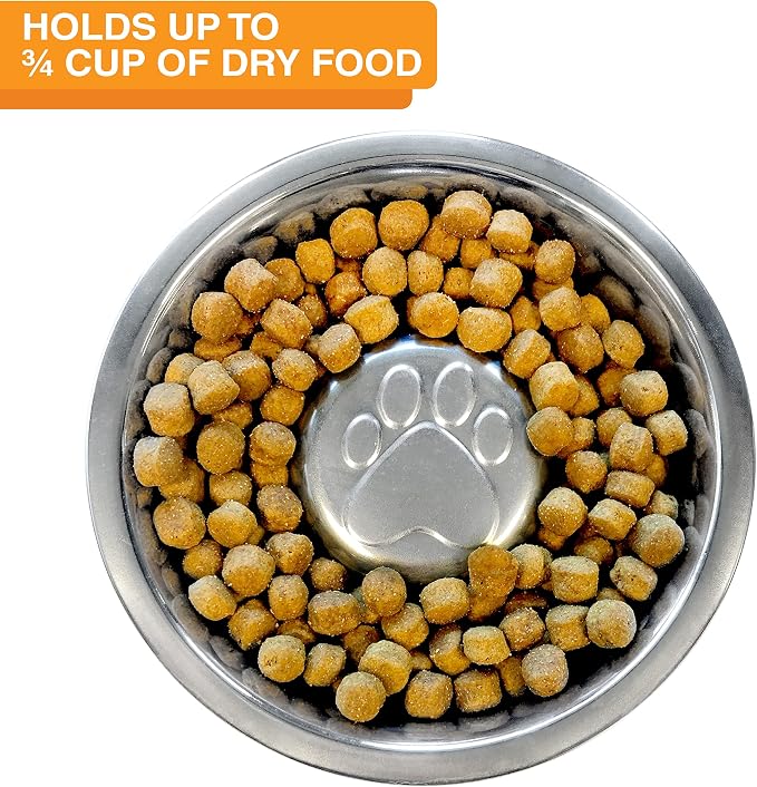 Neater Feeder Express Mess Proof Dog Bowls Elevated for Small Breed – Made in USA – No Spill Raised Slow Feeder Elevated Dog Bowl Stand, Stainless Steel Food and Water Bowl Set, Black - Image 7