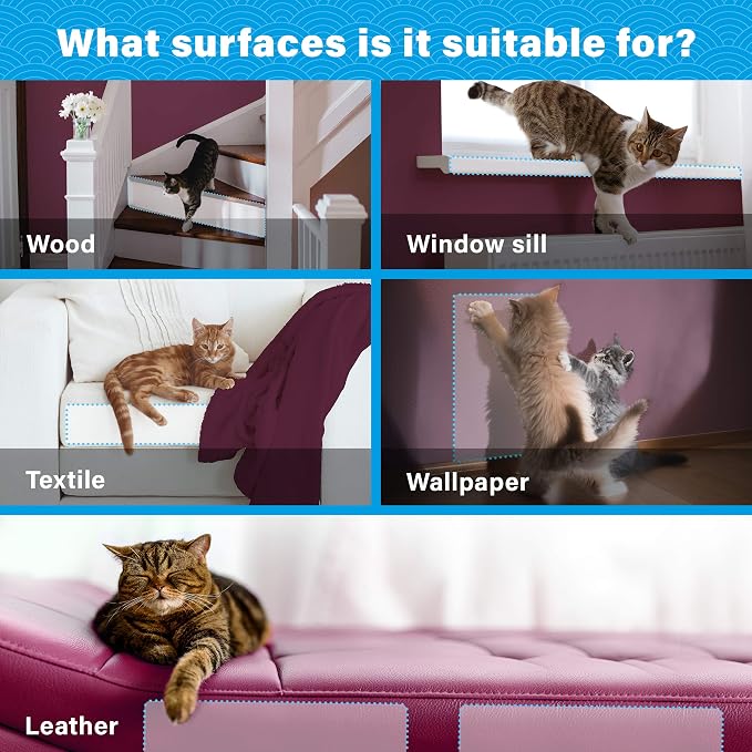 Cat Anti Scratch Furniture Protector - Couch Scratch Protector from Cats - Furniture Protection from Cat Scratching (10XL) - Image 2