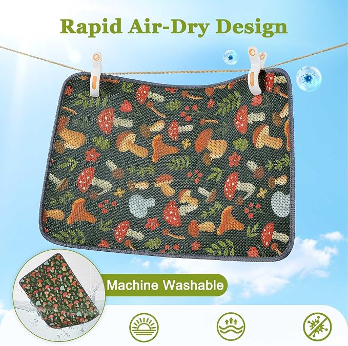 Unicorn Catcher 24"x15" Cat Litter Mat Machine Washable Litter Trapping Pad | Kitty Paw Friendly Padding With Breathable 3D Air Mesh Technology And A Non-Slip Base To Keep Home Floors Debris-Free - Image 3