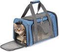 Mr. Pen- Pet Carrier, 17.5" x 11.2" x 11.5", Medium Size, Blue | Portable Travel Carrier for Small Pets, Cats & Small Dogs, Breathable Mesh, Safety Inner Leash by MrPen