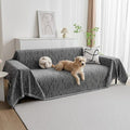 MYSKY HOME Couch Covers for Sofa, Dog Couch Cover Protector, Dark Grey Lines Sofa Covers for Sectional L Shape, Pets Couch Throw Cover Washable Durable Large Couch Cover for Dogs, Cats, 71"X150" by MYSKYHOME