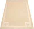 UPSKY Large Cat Litter Mat Trapper 35"×23", Waterproof, Non-Slip, Beige | Large Litter Box Mat, Foldable Trapping Mat, Anti-slip Design, For Cat Litter Boxes and Sensitive Paws, Easy to Clean by UPSKY