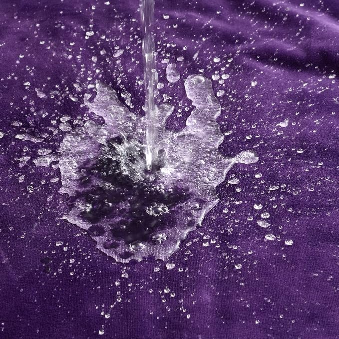 Soft Waterproof Blanket for Bed Couch Sofa, Dark Purple, 30x40inches | Liquid Pee Proof Pet Blanket for Dog Puppy Cat, Reversible Sherpa Fleece Blanket for Couch Cover, Furniture Protector - Image 6