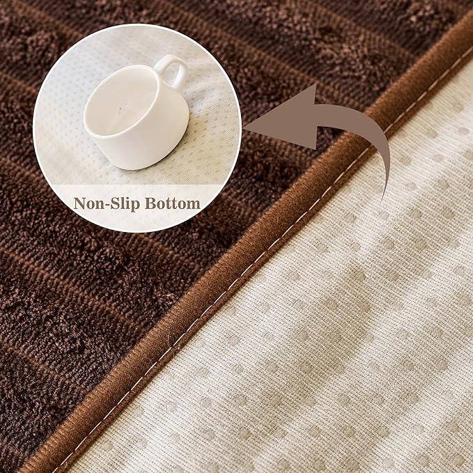 MYSKY HOME 100% Waterproof Couch Cover, Couch Covers for Dogs Washable, Non Slip Couch Covers for 2 Cushion Sofa Pet Friendly, Sofa Covers Slipcovers Furniture Protector Dog Bed Cover, Brown, 35"x63" - Image 3