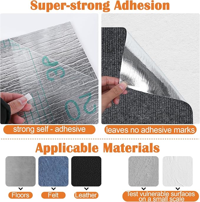 Cat Scratch Furniture Protector - 118" x 13.8" Trimmable Self-Adhesive Cats Claws Scratch Pads, DIY Cat Climbing Couch Protector for Scratch Post Cat Tree Replacement Indoor (Dark Gray) - Image 3