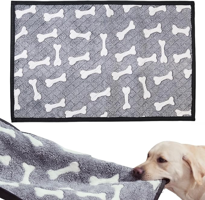 25"x35" Double-Sided Chew Proof Dog Blanket for Sofa Bed Dog Crate | Indestructible Dog Blanket for Aggressive Chewers, Flannel Tear-Resistant & Waterproof Pet Throw Blanket Furniture Protector by Unknown