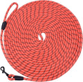 Long Dog Leash for Training 20Ft-Reflective Nylon Rope with Swivel Hook-Recall Agility Lead for Large Small Medium Dogs Outside Walking Hiking-Orange by HiKiss