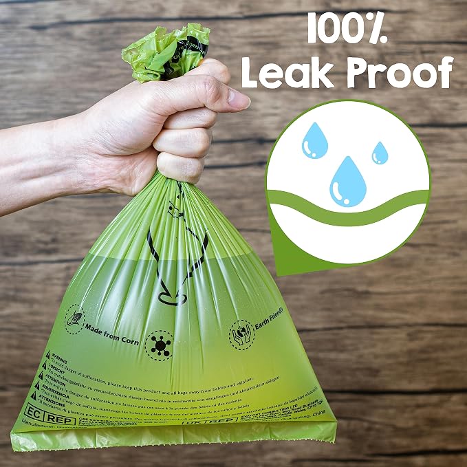 Dog Poop Bags Rolls, 720 Pet Waste Bags, 100% Leak Proof Extra Thick and Strong Corn Starch Blend - Image 4