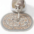Bienbee Cat Litter Mat, 24" x 15" Dense Trapping Mesh for Litter Boxes | Litter Box Mat with PVC Mesh, Waterproof &Urineproof, Non-Slip Grip, Soft On Kitty Paws and Easy to Clean to Protect Floor by Bienbee