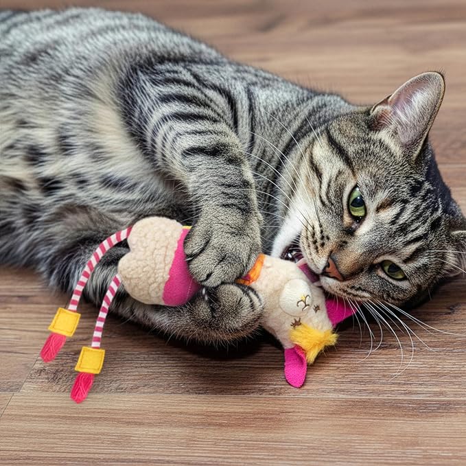 SmartyKat Leggy Llama Catnip Crinkly Plush Kicker Cat Toy, Soft Floppy Body for Wrestling & Bunny Kicks for Cats & Kittens - Image 7