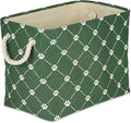 Bone Dry Pet Storage Collection Paw and Bone Print, Large Rectangle, 17.5x12x15 Hunter Green Trellis by BoneDry