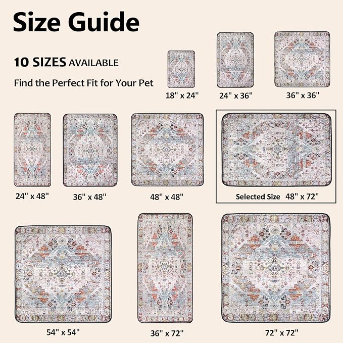 Washable Pee Pads for Dogs, Reusable Puppy Potty Training Pads, Ultra-Absorbent Thick Waterproof Leak-Proof Non-Slip Pads & Mat for Crate, Playpen, Floor, Whelping & Housebreaking , 2 Pack 48"x72" - Image 6