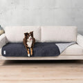 PetAmi Waterproof Couch Cover for Dog Non-Slip Bed Sofa Blanket, 30x70 Gray | Leakproof Furniture Protector for Pet Cat, Machine Washable Pee Proof Mat for Chair Car Seat, Durable & Anti Slip Backing by PetAmi