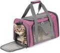 Mr. Pen- Pet Carrier, 17.5" x 11.2" x 11.5", Medium Size, Pink | Portable Travel Carrier for Small Pets, Cats & Small Dogs, Breathable Mesh, Safety Inner Leash by MrPen