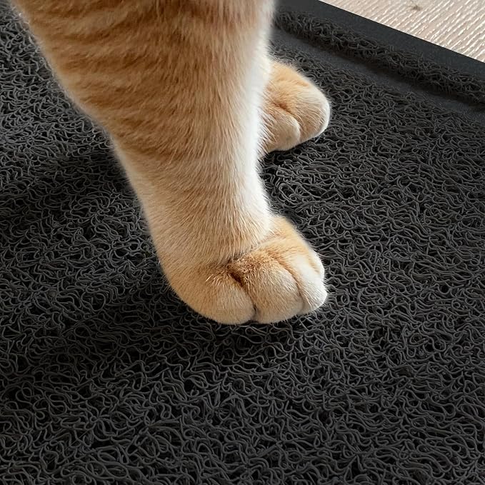 Mr. Pen- Large Cat Litter Mat, 23”x 35”, Black Cat Litter Box Mat | Cat Litter Mat Litter Trapping Mat, Cat Mats for Litter Large, Litter Mat for Litter Box, Large Litter Mat - Image 8