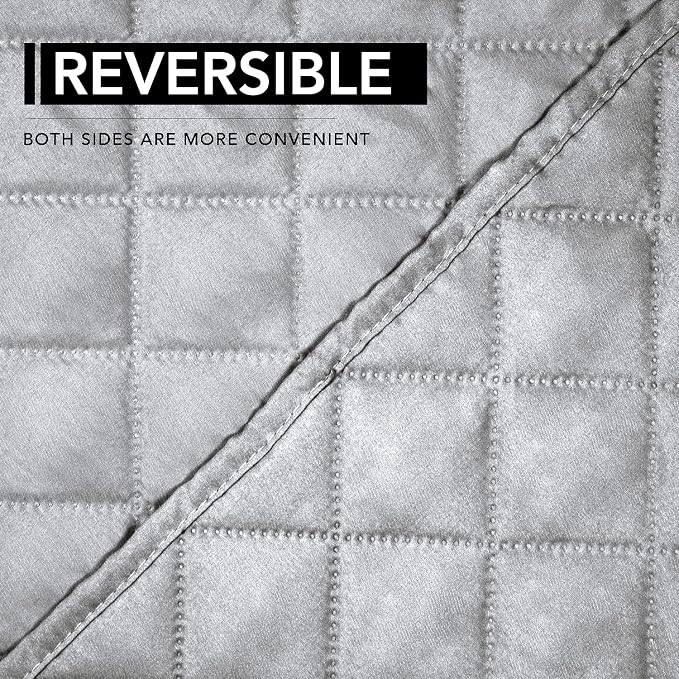 Easy-Going Oversized Recliner Chair Cover Reversible Sofa Cover Water Resistant Couch Cover Furniture Protector with Elastic Straps for Pets Dog Cat (Oversized Recliner, Light Gray/Light Gray) | Machine Washable Slipcover For Dogs, Water Resistant Furn... - Image 5