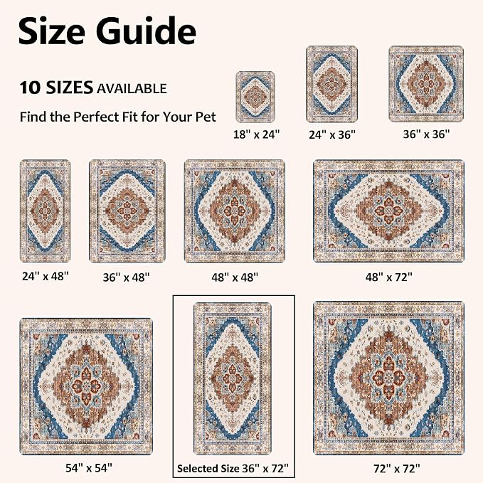 Washable Pee Pads for Dogs, Reusable Puppy Potty Training Pads, Ultra-Absorbent Thick Waterproof Leak-Proof Non-Slip Pads & Mat for Crate, Playpen, Floor, Whelping & Housebreaking , 2 Pack 36"x72" - Image 4
