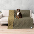 PetAmi Waterproof Couch Cover for Dog Nonslip Bed Sofa Blanket, 30x70 Green | Leakproof Furniture Protector for Pet Cat, Machine Washable Pee Proof Mat for Chair Car Seat, Durable & Anti Slip Backing by PetAmi