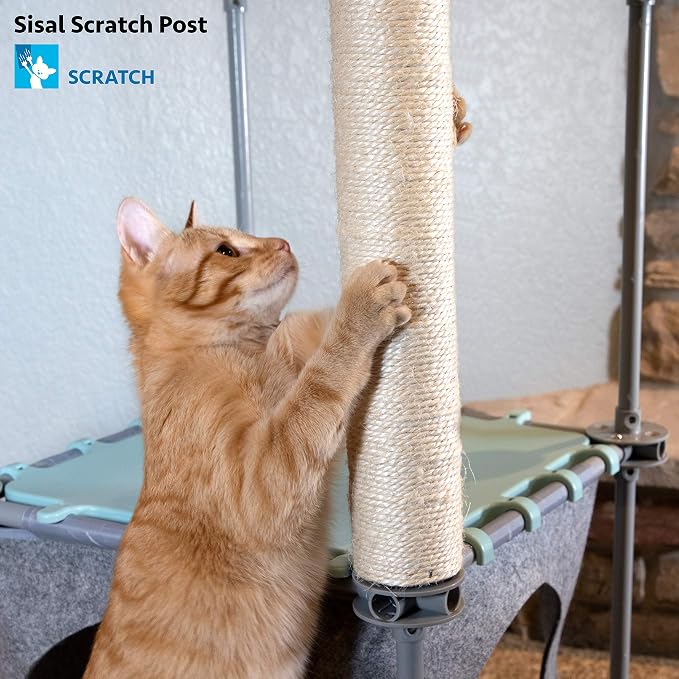 Kitty City Cat Furniture Accessories Cat Scratching Post Replacement and Only Compatible with Kitty City Playsets (Pack of 2) - Image 5