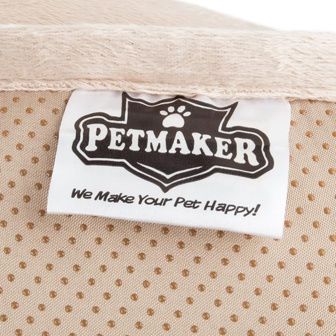 Couch Cover for Dogs – 30x30.5 Pet Furniture Protector with Memory Foam Bolster, Quilted Fabric, Non-Slip Water-Resistant Base by PETMAKER (Beige) - Image 6