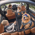 Doglike UNBREAK Hard Bottom Dog Car Seat for Back Seat Passenger Frinedly | [Military-Grade Protection], 450LB Ultra-Support Back Seat Extender for Dogs Carseat, Waterproof Pet Carseat XL Size by DOGLIKE%C2%AEUS