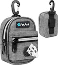 PetAmi Dog Poop Bag Holder for Leash, Waste Bag Dispenser Pet Pouch, Grey | Doggy Puppy Walking Accessories Travel Camping, Dog Treat Pouch Supplies Must Have, Doggie Poo, Jogging, Walks by PetAmi
