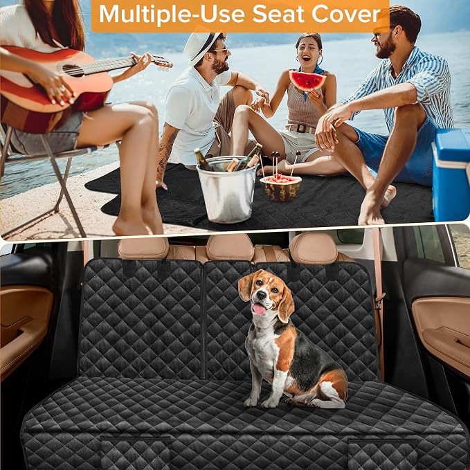 Dog Car Seat Cover for Back Seat for Honda CRV CR-V HRV 2027 2026 2025-2000 | Rear Seat Accessories Waterproof Pet Bench Backseat Covers - Image 8
