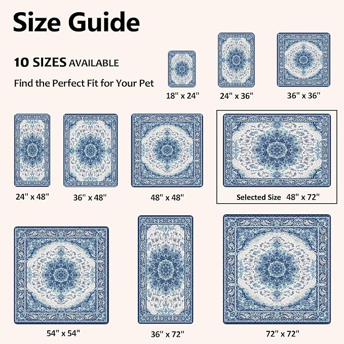 Washable Pee Pads for Dogs, Reusable Puppy Potty Training Pads, Ultra-Absorbent Thick Waterproof Leak-Proof Non-Slip Pads & Mat for Crate, Playpen, Floor, Whelping & Housebreaking , 2 Pack 48"x72" - Image 4