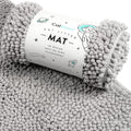 CatGuru Cat Litter Mat, Medium, Extra Large, XXL, Waterproof Litter Box Mat, Non Slip Kitty Litter Mat, Machine Washable Litter Trapping Mat, Soft Litter Tray, Cat Stuff (XL, Gray/Heavy-Duty) by CatGuru