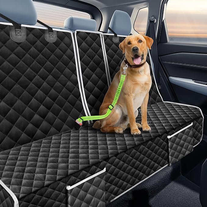 Dog Car Seat Cover Protector for Honda CRV CR-V Back Seat 2026 2025-2000 | for CR-V LX EX EX-L Navi Hybrid Sport Touring Rear Seat Accessories Pet Bench Backseat Covers Non-Slip Backing 2027 - Image 3