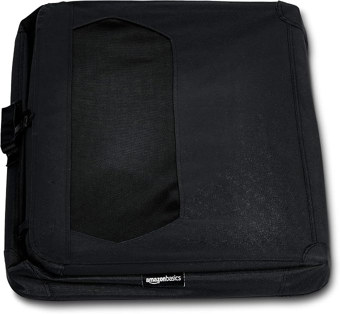 Amazon Basics Foldable Portable Soft Pet Dog Crate Carrier Kennel, 36 x 24 x 24 inches, Black - Image 4