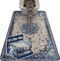 Hompet Cat Litter Mat 2 Pack, 35x60 Large Machine Washable Trapping Mats for Cats, Super Absorbent & Urine-Proof Cat Litter Box Mat for Floor, Waterproof & Non Slip Kitty Litter Rug by Hompet