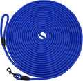 Long Dog Leash for Training 50Ft-Reflective Nylon Rope with Swivel Hook-Recall Agility Lead for Large Small Medium Dogs Outside Walking Hiking-Royal Blue by HiKiss