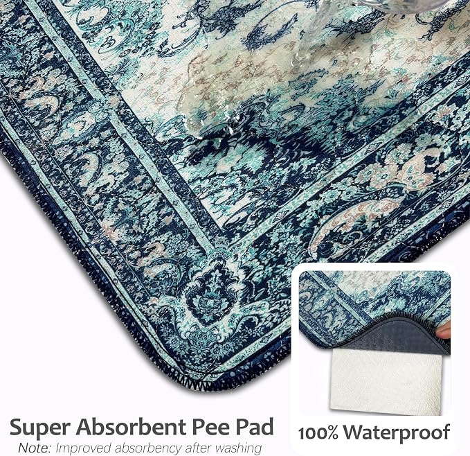 Washable Pee Pads for Dogs, Reusable Puppy Potty Training Pads, Ultra-Absorbent Thick Waterproof Leak-Proof Non-Slip Pads & Mat for Crate, Playpen, Floor, Whelping & Housebreaking , 2 Pack 36"x36" - Image 8