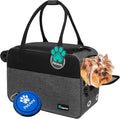 PetAmi Dog Purse Carrier for Small Dogs Cats, TSA Airline Approved Soft-Sided Pet Carrier with Pockets, Ventilated Travel Tote Bag with Bed & Shoulder Strap, Puppy Kitten, Max 12 lbs, Heather Charcoal by PetAmi