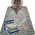 Hompet Cat Litter Mat 2 Pack, 36x60 Large Machine Washable Trapping Mats for Cats, Super Absorbent & Urine-Proof Cat Litter Box Mat for Floor, Waterproof & Non Slip Kitty Litter Rug by Hompet