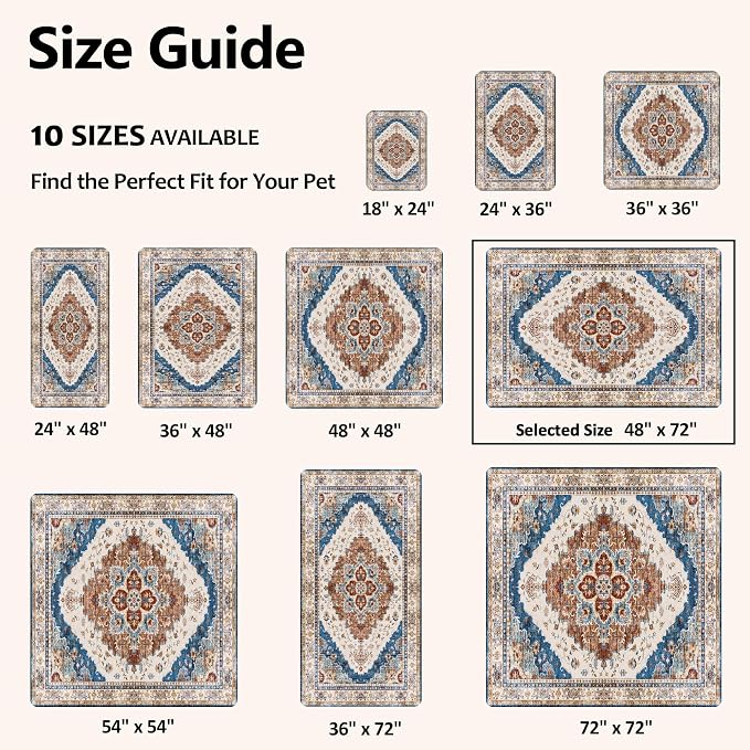 Washable Pee Pads for Dogs, Reusable Puppy Potty Training Pads, Ultra-Absorbent Thick Waterproof Leak-Proof Non-Slip Pads & Mat for Crate, Playpen, Floor, Whelping & Housebreaking , 2 Pack 48"x72" - Image 4