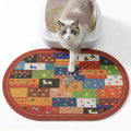 Bienbee Cat Litter Mat, 24" x 15" Dense Trapping Mesh for Litter Boxes | Litter Box Mat with PVC Mesh, Waterproof &Urineproof, Non-Slip Grip, Soft On Kitty Paws and Easy to Clean to Protect Floor by Bienbee