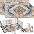 Washable Guinea Pig Pee Pads,Reusable Guinea Pig Cage Liner 2 Pack | Waterproof, Leak-Proof, Absorbent & Non-Slip, 24"x48" Bedding Potty Training Mat for Small Animal Rabbit Bunny Hamster Rat by Verdasun