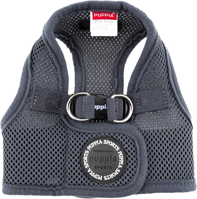 PUPPIA International Soft Vest Harness, Large, Grey - Image 2