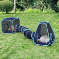 Outdoor Cat Enclosures, Cat Tunnels Catio Tents Cubes for Indoor Cats with Play Ball, Collapsible Outside Playpen Tunnel for Kitty, Rabbit, Puppy and Small Animals by GONPETGP