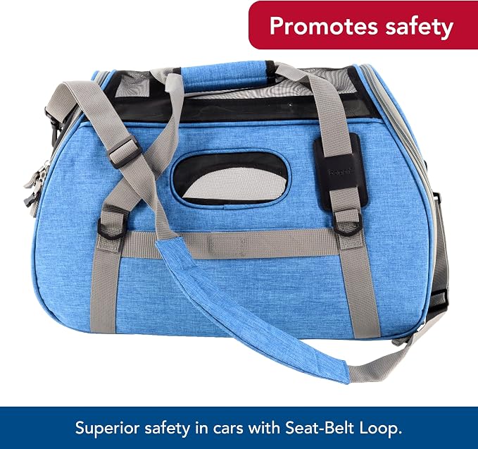 Coastal Pet - Bergan - Comfort Carrier - Heather Bermuda (19 x 10 x 13 Inches) - Image 6