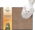 Neater Pets Jute Cat Litter Trapping Mat - Catches Spilled Litter Mess from Kitty Litter Box to Protect Floors, Soft on Cats Paws, Anti-Skid Backing, Easy to Clean, Checkered, 24" x 36" by NeaterPetBrands