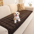 MEETSKY Couch Covers for 3 Cushion Sofa, Couch Cover for Dogs Washable | Non Slip Soft Couch Protector Covers, Dog Mat for Couches Against Pet Hair & Scratch, Pet Friendly, Chocolate, 27.6" x 82.7" by MEETSKY