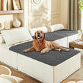 gogobunny 3X Stronger Waterproof Pet Blanket, Scratch Proof Furniture Protector for Dogs Cats, Reversible Cover 40x50 Inch, Dark Grey by gogobunny