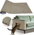 Natural Cork Cat Scratcher Mat, Self-Stick & Trimmable Furniture Protector for Couch, Door, Wall & Bed Corner, Claw-Friendly for Indoor Cats (Catnip Green, 39.4 x 11.8 Inch) by Unknown