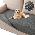 H.VERSAILTEX Plush Chenille Pet Couch Covers for Sofa Thick Soft Sofa Cover for 3 Cushion Couch Anti Slip Couch Cover Furniture Protector for Dog, Pet, Cat (35" x 74", Grey) by HVERSAILTEX